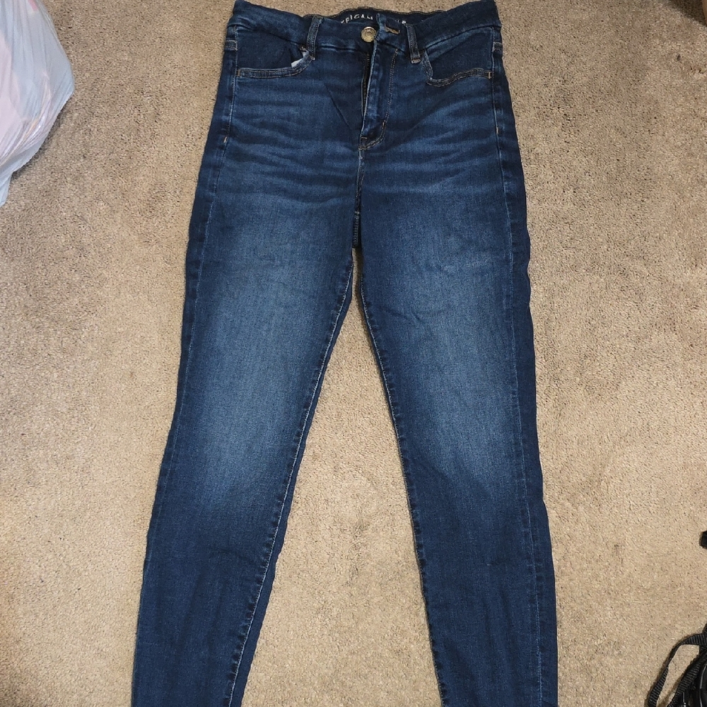 American Eagle Outfitters Deep Indigo Skinny Jeans
